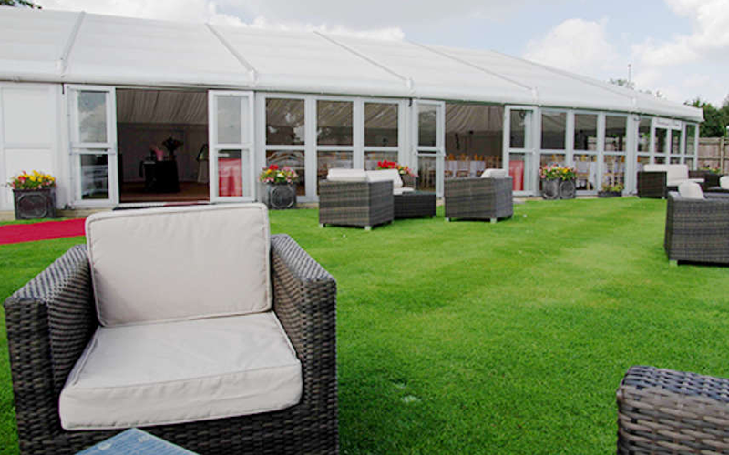 Leicester Racecourse Hospitality Trackside Marquee 1